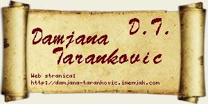 Damjana Taranković vizit kartica